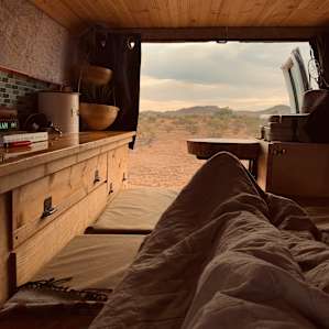 Alone in the desert, until...