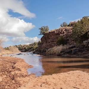 The hike to the river was great, and the river is beautiful
