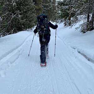 Hiking in to the retreat!