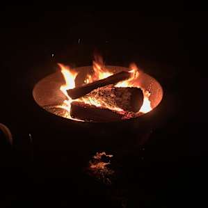 Building your own bonfire on site is always a plus