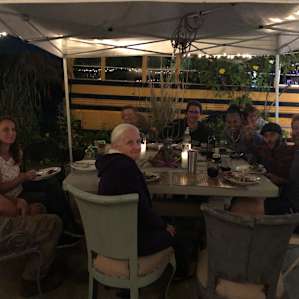 Dinner with family and friends