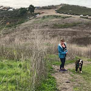 Hiking the nearby Ontario Ridge trail into Avila Beach for lunch