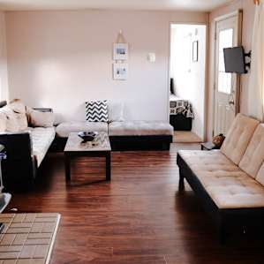 The living room are