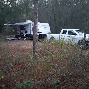 Site 1 has easy parking. Quiet and relaxing. Nice wooded lot.