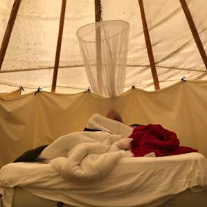 Tipi In The Orchard