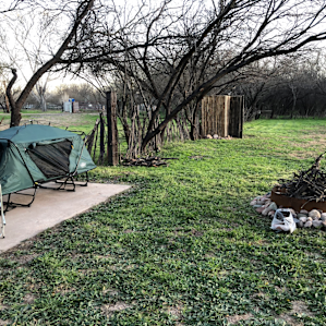 The campsite is tucked away under some trees which made things seem more private to me.