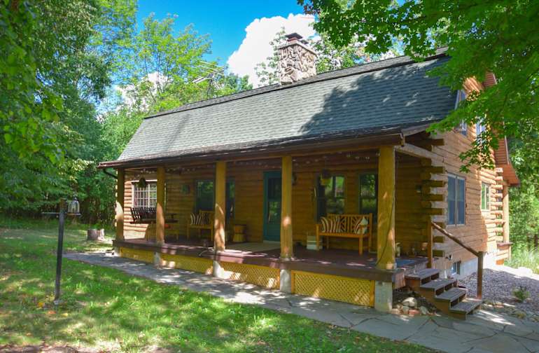 Idyllic New York Cabin Camping