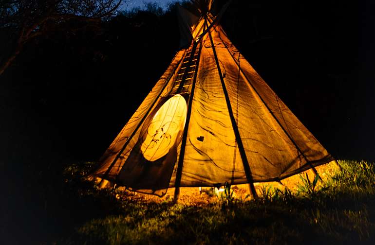 The 30 Best Campgrounds Near Sur California The 16 Tipi At Night
