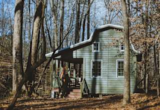 The 30 Best Campgrounds In South Carolina An Exterior Shot Of The Cabin On A Sunny Morning