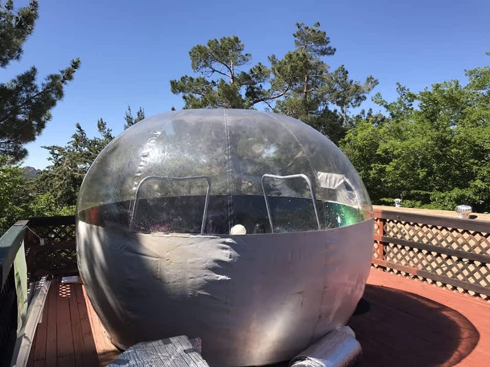 Awesome Bubble Tent Under The Sky