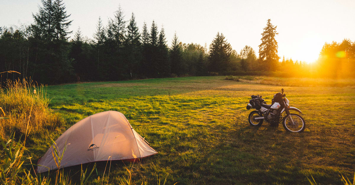 Adventure bike tent sales