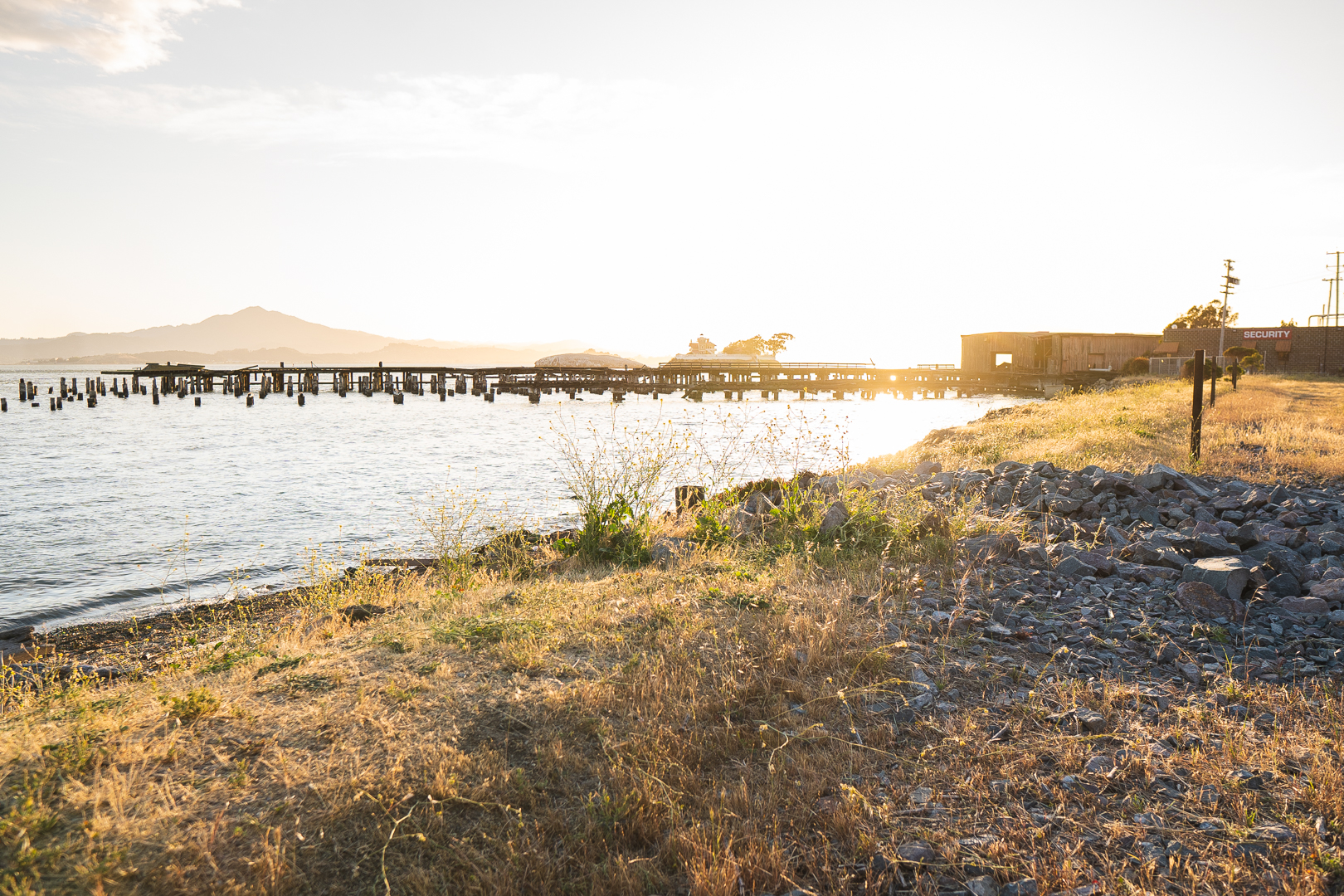 Waterfront view upon entering the property