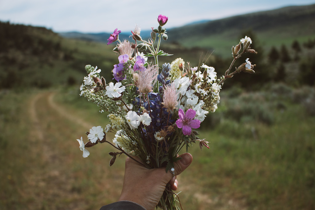 A wildflower bouquet