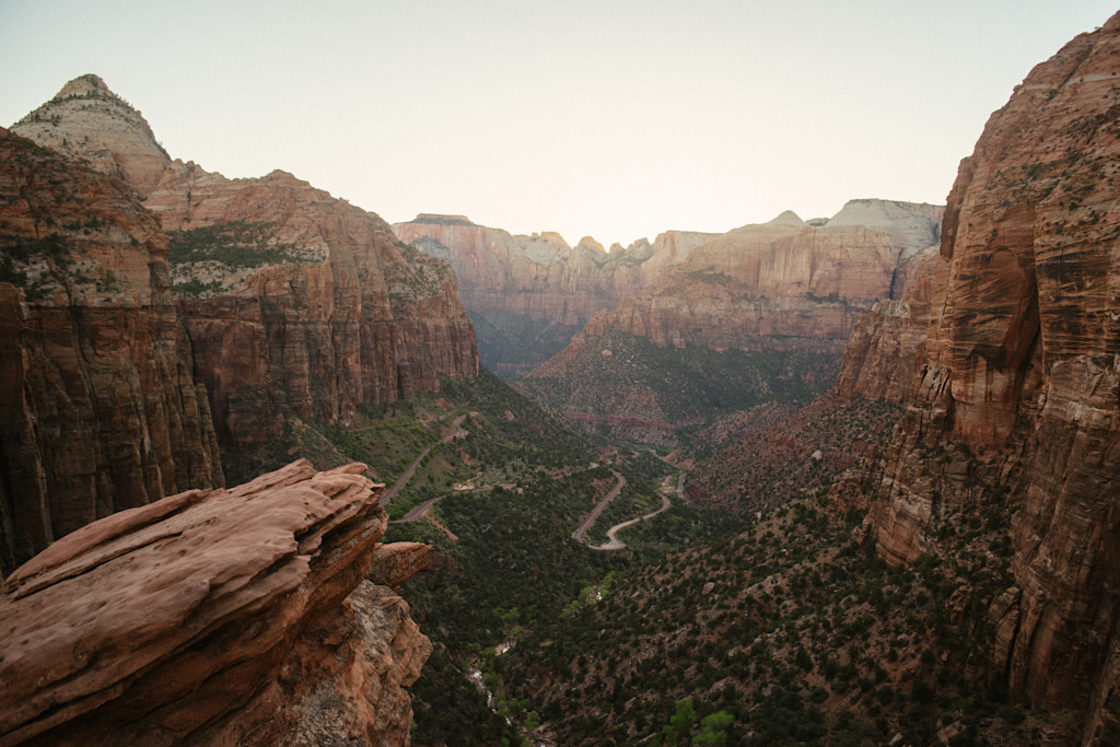 Pine Creek Canyon Overlook at Zion National Park