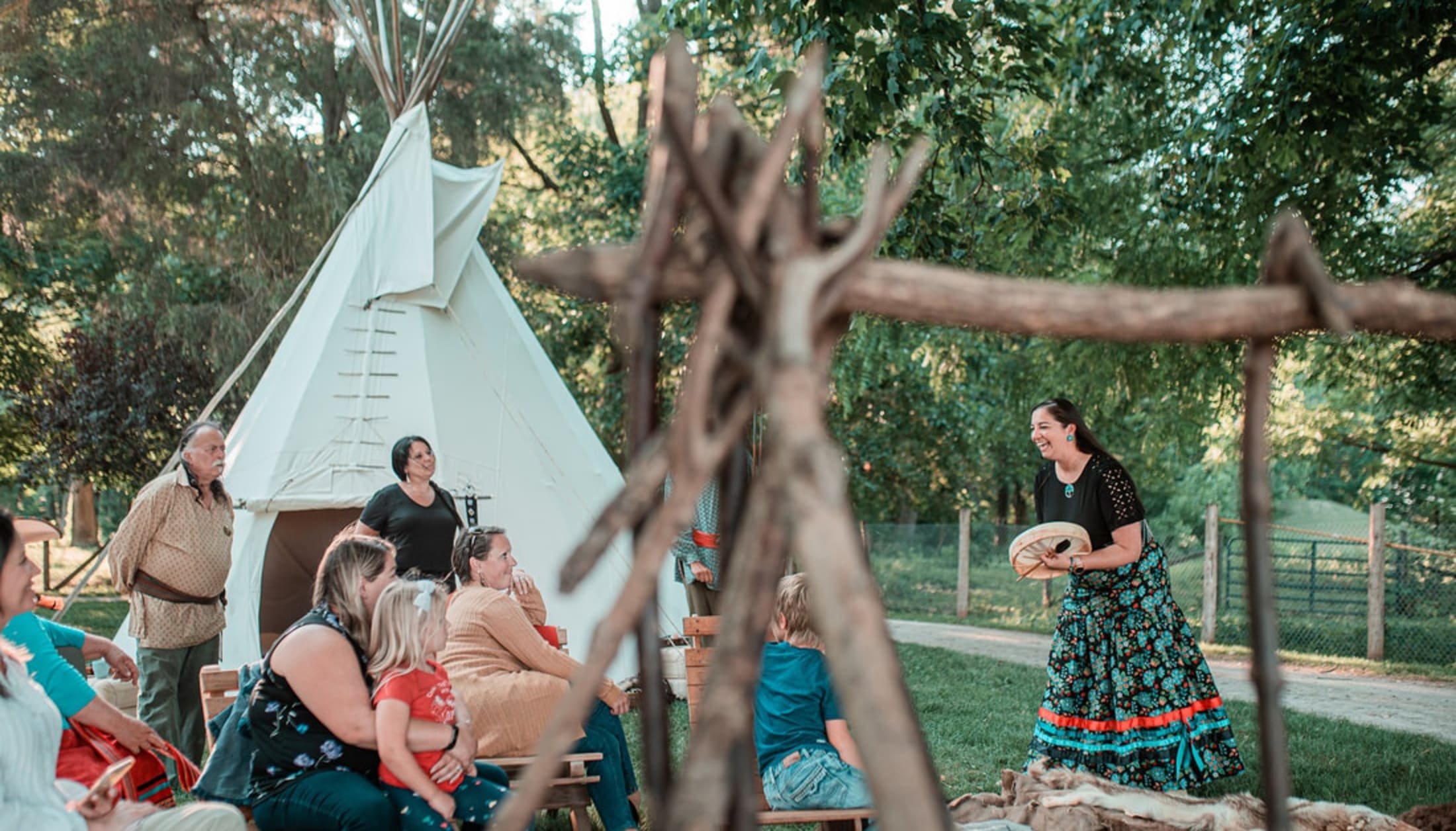 Campers gather at TJ Stables for Indigenous culture