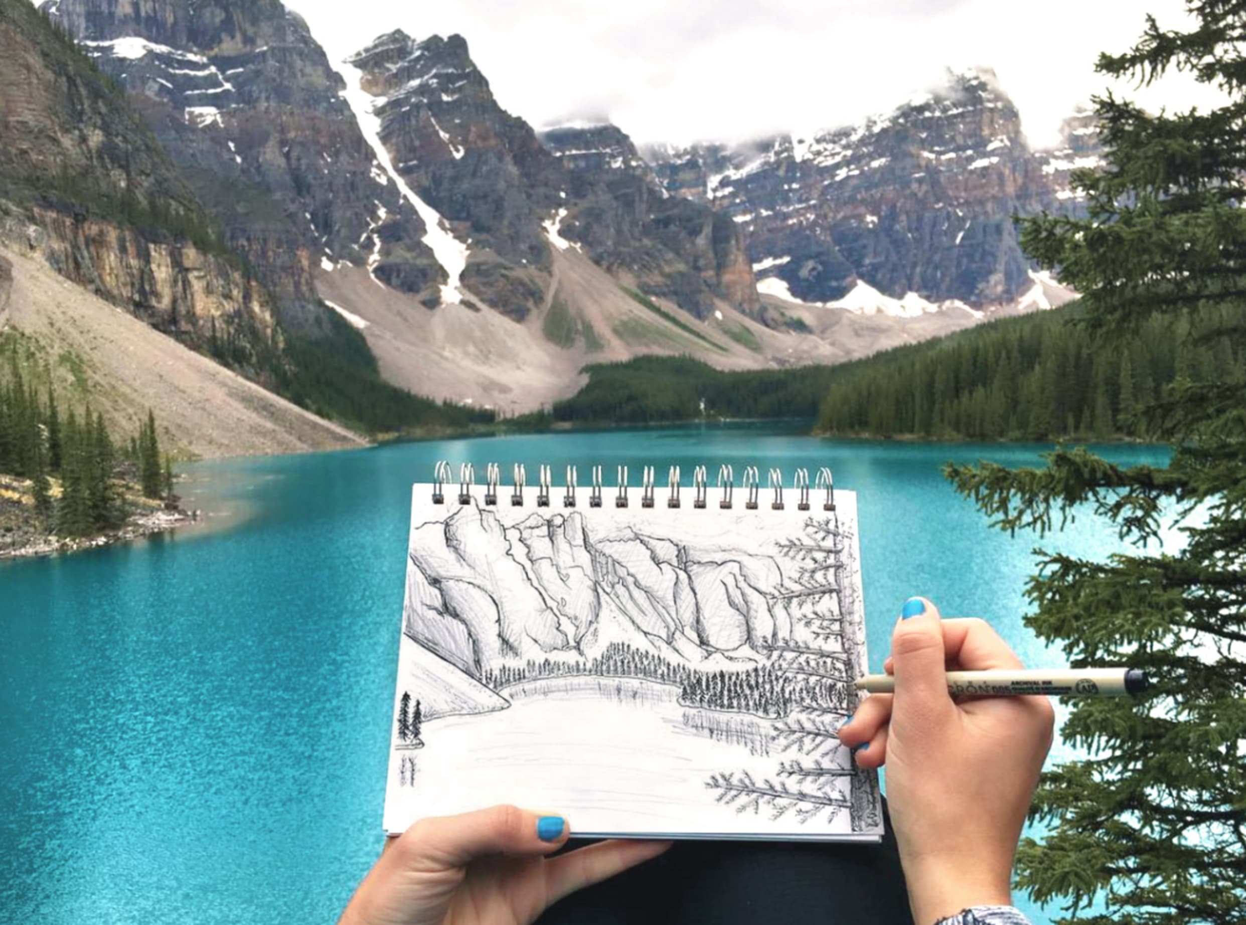 Sketching My Way Through The Rockies