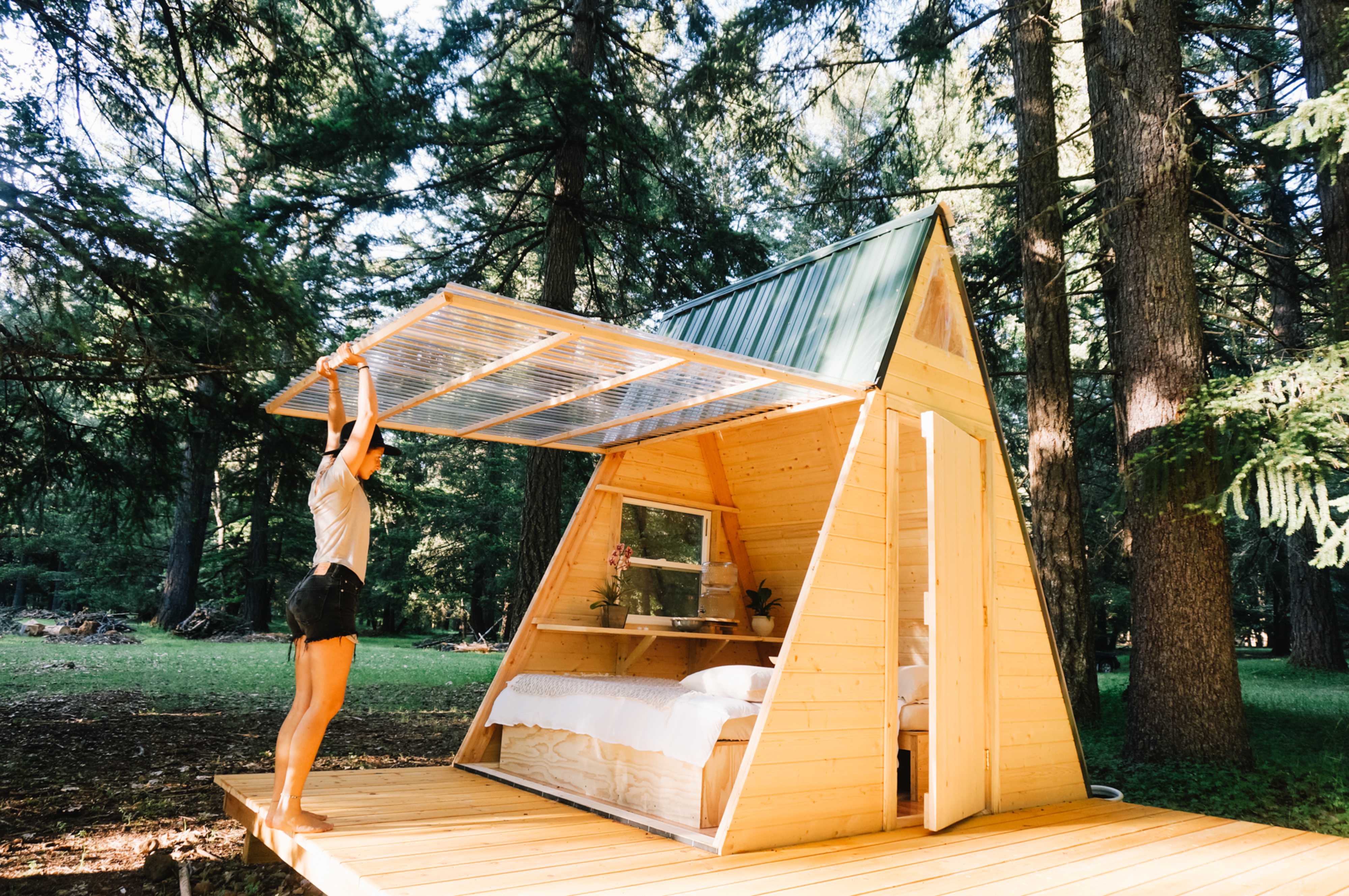 One Man A Frame How to Build This A-Frame Cabin That Will Pay for Itself | Hipcamp Journal