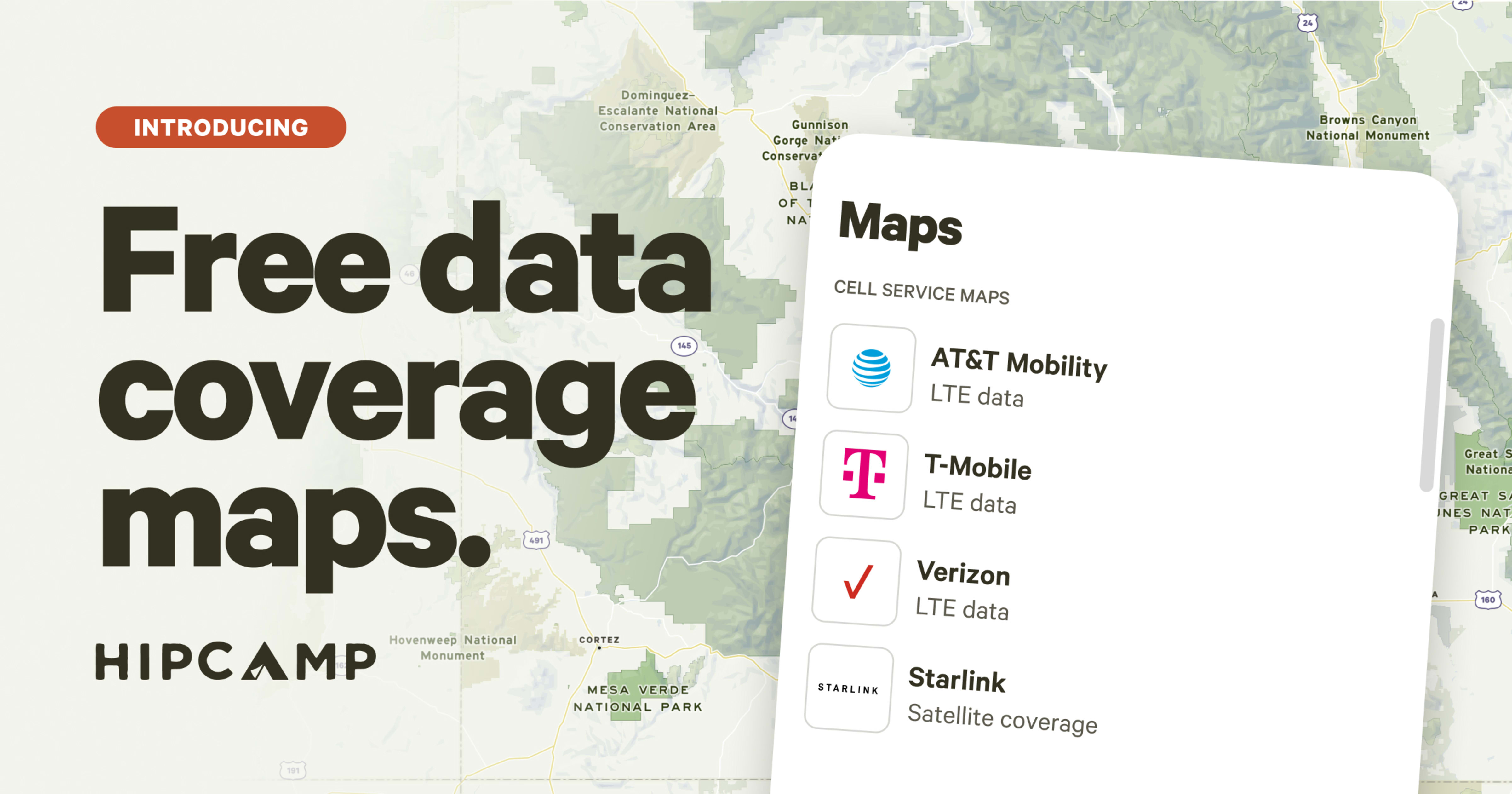 Free data coverage maps